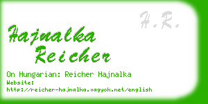 hajnalka reicher business card